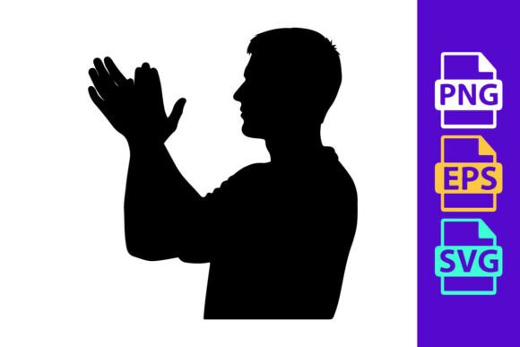 A Man in Silhouette with Hands Raised: Energy for Design