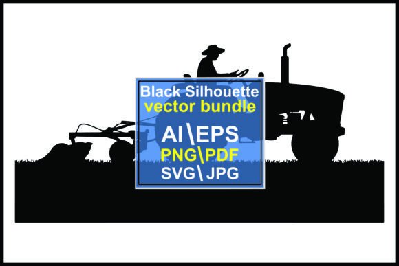 Capturing Rural Motion: The Silhouette of Man Driving Tractor Mower