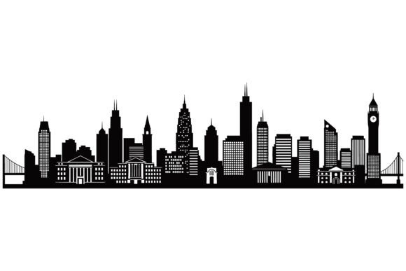 City Skyline with Skyscrapers Buildings: A Designer's Urban Toolkit