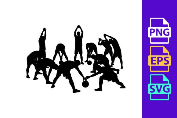 Dynamic Football Silhouettes for Modern Design