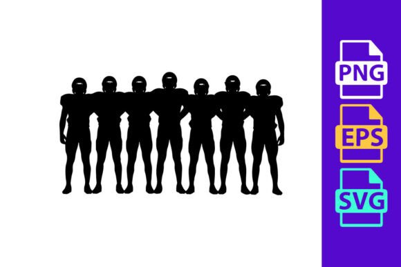 Silhouette of Seven Humanoid Figures Sta: A Dynamic Display Typeface