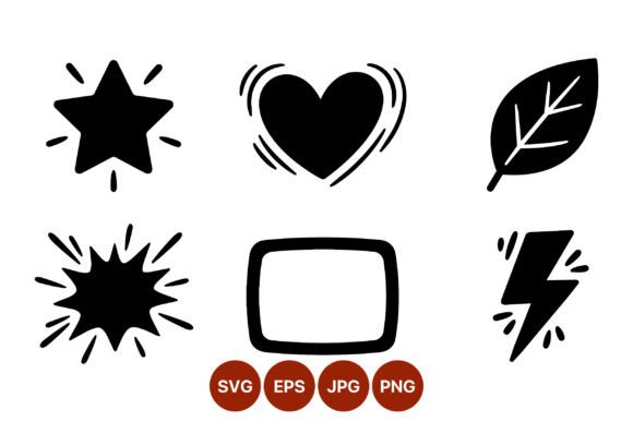 Simple Black Hand Drawn Icons: Authenticity in Your Brand