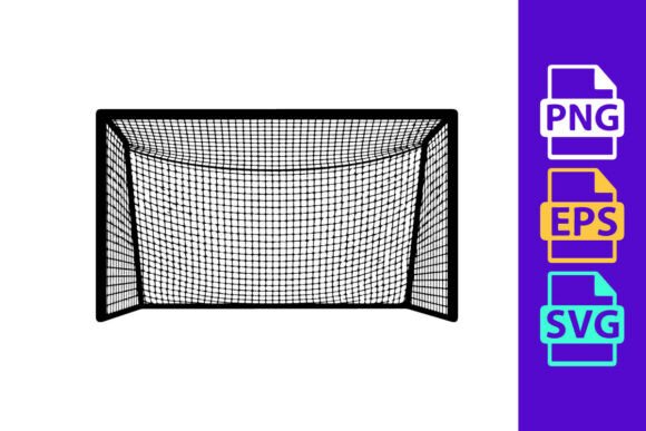 Soccer Goal Net Illustration: Elevate Your Sports Designs