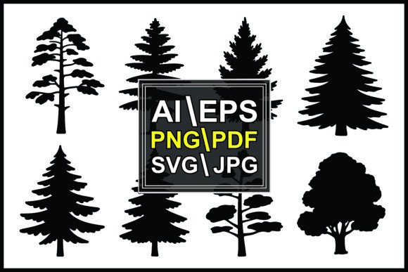 Unlocking Creativity with Silhouette Trees Vector Art