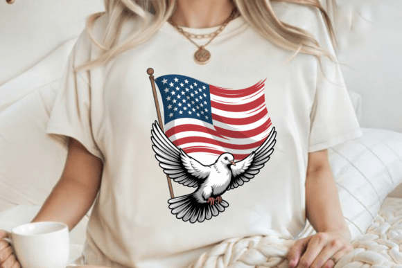 USA Dove Flag PNG: Symbolism for Modern Design